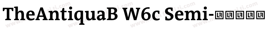 TheAntiquaB W6c Semi字体转换